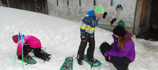 Schneeschuhlaufen zur Oberen Gantrischhütte